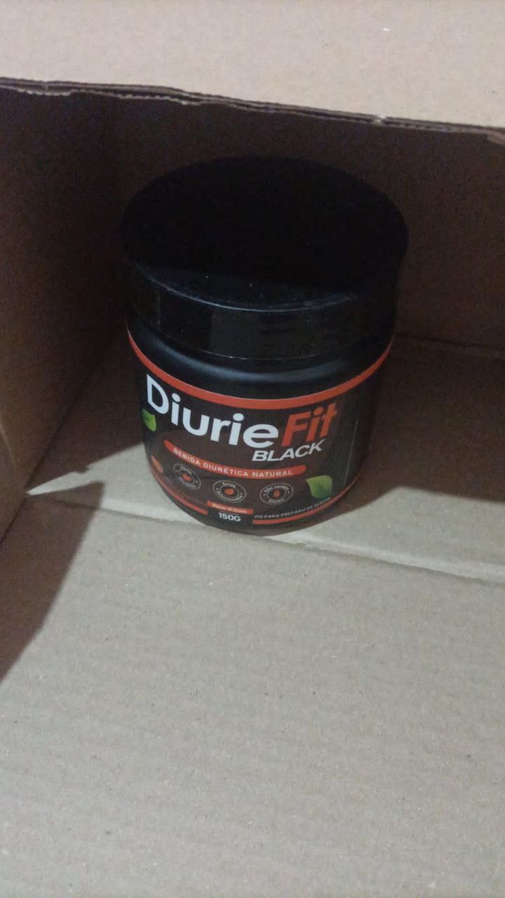 Diurie Fit Black — pote dentro da caixa de entrega lacrada