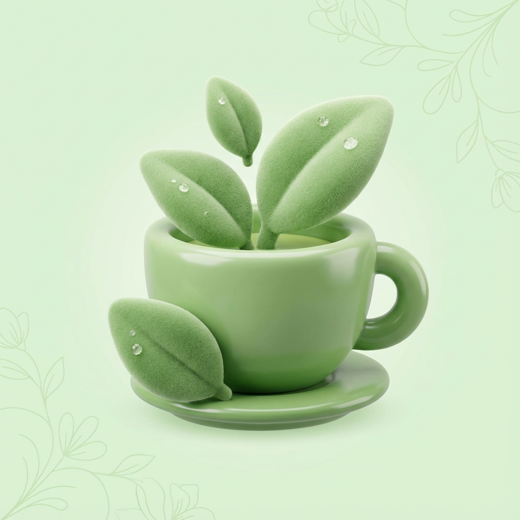 Ilustração do ingrediente Chá Verde do Diurie Fit Black